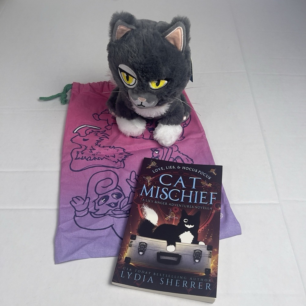 Makeship Sir Kipling Magical Talking Cat Plush Limited Edition‎ With Bag & Book